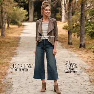 J.Crew Collection RARE genuine leather draped jacket *shop@iamwarrior